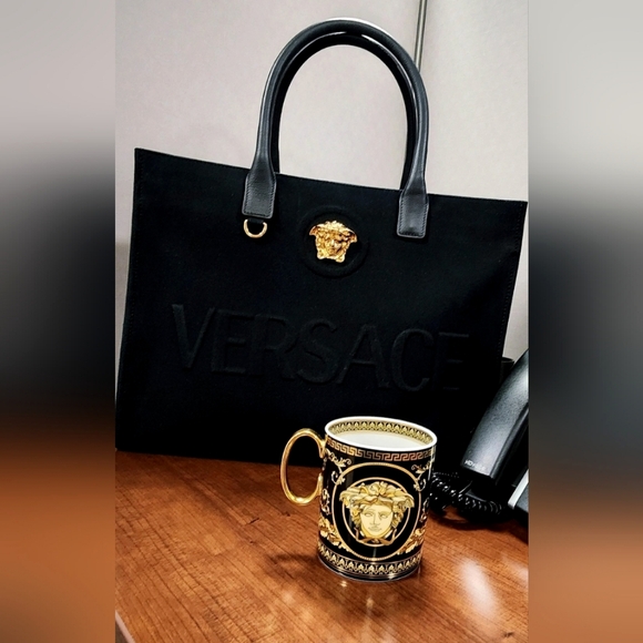 Versace Handbags - Authentic Versace Medusa Canvas Tote bag